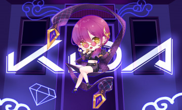 Картинка видео+игры league+of+legends чиби очки evelynn