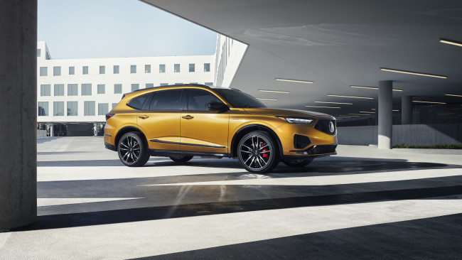 Обои картинки фото автомобили, acura, 2022, mdx, type, s, кроссовер, город, акура