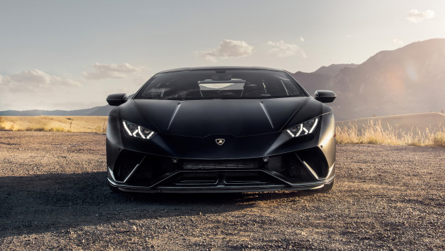 Обои картинки фото автомобили, lamborghini, 2021, huracan, performante, гиперкар, черный, вид, спереди
