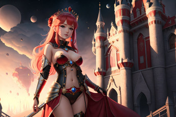 Картинка фэнтези девушки нейросети графика нейроарт ai art нейронные сети рисунки нейро искусство