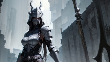 Картинка фэнтези девушки нейросети графика нейроарт ai art нейронные сети рисунки нейро искусство