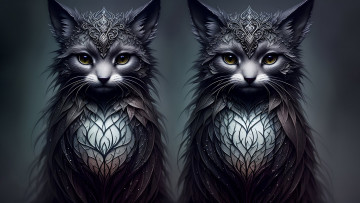 Картинка фэнтези существа нейросети графика нейроарт ai art нейронные сети рисунки нейро искусство