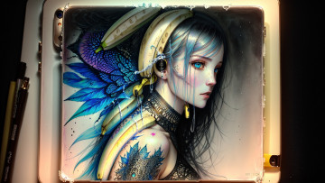 Картинка рисованное люди нейросети графика нейроарт ai art нейронные сети рисунки нейро искусство