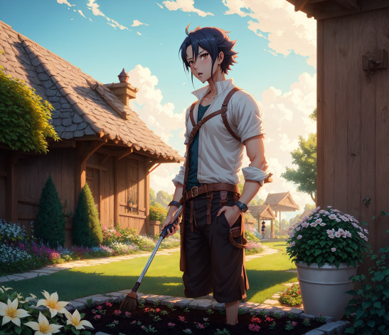 Обои картинки фото аниме, город,  улицы,  интерьер,  здания, нейросети, графика, нейроарт, ai, art, нейронные, сети, рисунки, нейро, искусство