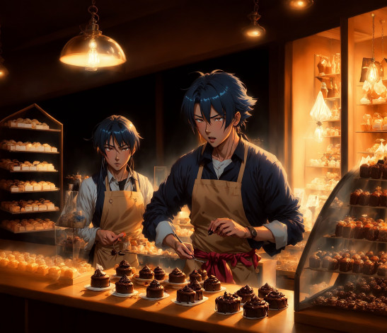 Обои картинки фото аниме, unknown,  другое , нейросети, графика, нейроарт, ai, art, нейронные, сети, рисунки, нейро, искусство