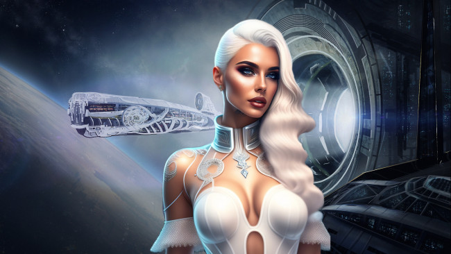 Обои картинки фото фэнтези, девушки, нейросети, графика, нейроарт, ai, art, нейронные, сети, рисунки, нейро, искусство