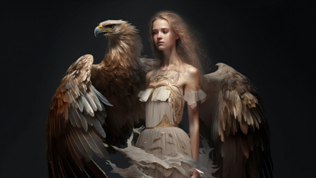 Обои картинки фото фэнтези, красавицы и чудовища, нейросети, графика, нейроарт, ai, art, нейронные, сети, рисунки, нейро, искусство