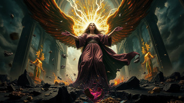 обоя фэнтези, ангелы, нейросети, графика, нейроарт, ai, art, нейронные, сети, рисунки, нейро, искусство, нейрографика, graphics, neuroart, neural, networks, drawings, neuro, neurography