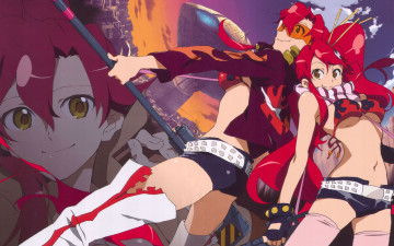 Картинка аниме tengen toppa gurren lagann yoko littner