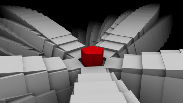 Картинка 3д графика modeling моделирование квадраты шестиграник