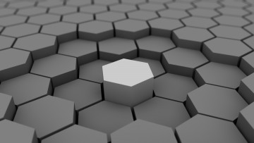 Картинка 3д графика modeling моделирование шестиграники