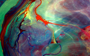 Картинка 3д графика abstract абстракции перемешано акварель цвета