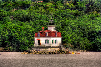 Картинка usa esopus meadows lighthouse природа маяки маяк