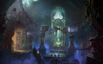 Картинка фэнтези иные миры времена руины цепи