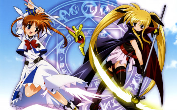 Картинка mahou shoujo lyrical nanoha аниме