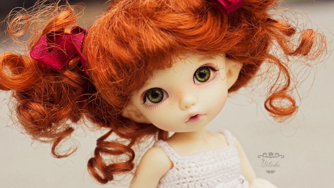 Обои картинки фото разное, игрушки, кукла, волосы