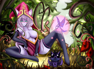 Картинка видео игры league of legends растения эльфийка