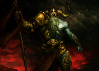 Картинка фэнтези люди шлем