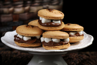 Картинка еда пирожные кексы печенье крем зефир