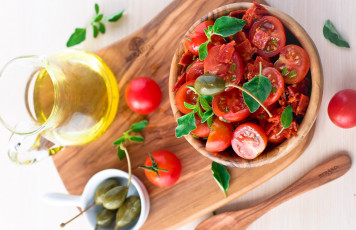 Картинка еда помидоры масло перец