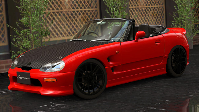 Обои картинки фото автомобили, 3д, suzuki, 1991