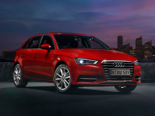 Картинка автомобили audi красный 2013г 8v au-spec 1-4t sportback a3
