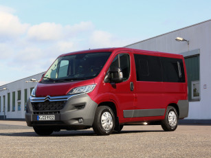 обоя автомобили, citroen, 2014г, combi, красный, jumper, citroеn