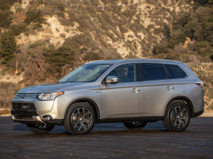 Картинка автомобили mitsubishi 2015г outlander us-spec серый