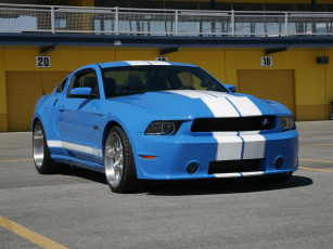 Картинка автомобили mustang синий gts shelby