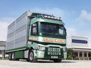 Картинка автомобили renault+trucks 6x2 t 430 uk-spec 2013г renault