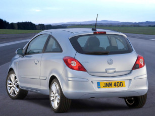 Картинка автомобили vauxhall серый d 3-door corsa