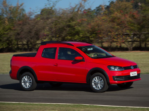 Картинка автомобили volkswagen cd 2014г trendline красный saveiro