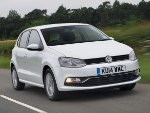 Картинка автомобили volkswagen светлый 2014г typ 6r uk-spec 5-door tsi polo