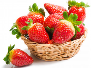Картинка еда клубника +земляника ягоды