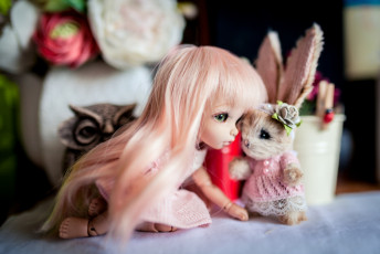 Картинка разное игрушки кукла зайчик