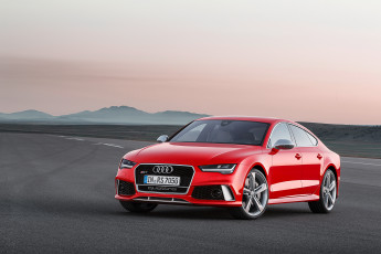 Картинка 2015+audi+rs7+sportback автомобили audi красный дорога sportback