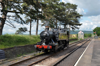 Картинка техника паровозы дорога железная паровоз рельсы