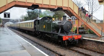 Картинка техника паровозы железная дорога рельсы паровоз