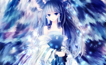 Картинка аниме touhou девушка фон hakurei reimu roberto-miak арт