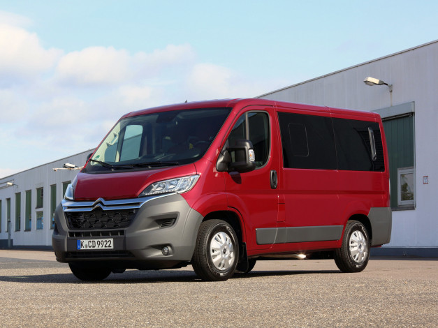 Обои картинки фото автомобили, citroen, 2014г, combi, красный, jumper, citroеn