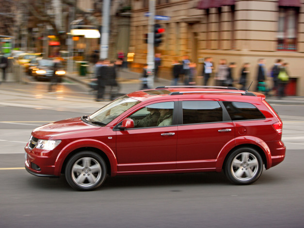 Обои картинки фото автомобили, dodge, au-spec, journey, красный, jc, rt