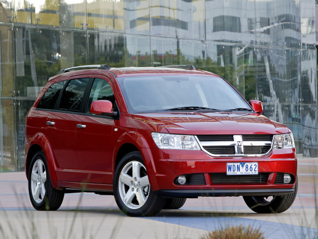 Обои картинки фото автомобили, dodge, красный, au-spec, rt, journey, jc