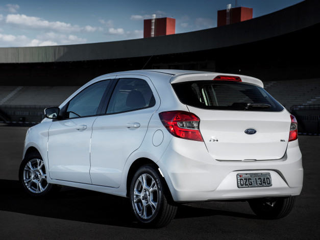 Обои картинки фото автомобили, ford, br-spec, ka, светлый, 2014г