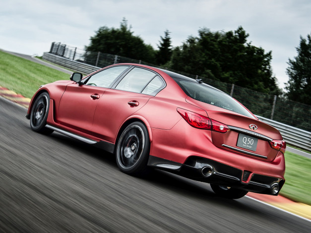 Обои картинки фото автомобили, infiniti, concept, rouge, eau, q50, красный, 2014г