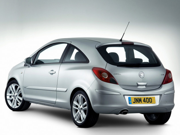 Обои картинки фото автомобили, vauxhall, d, 3-door, corsa, серый