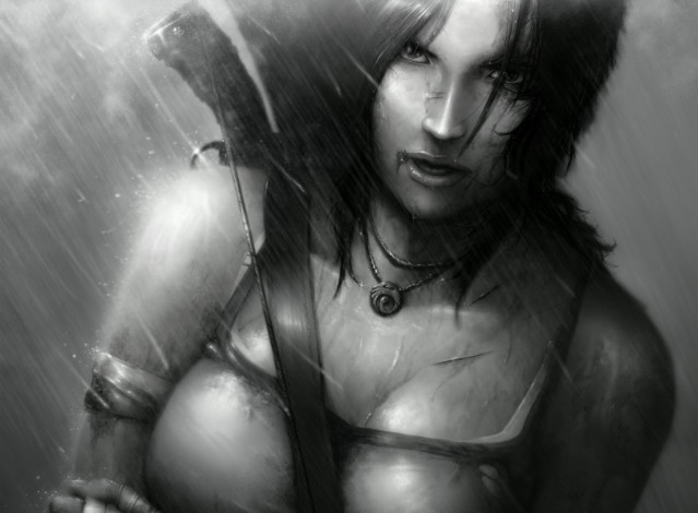 Обои картинки фото видео игры, tomb raider 2013, игра, крофт, лара, raider, 2013, арт, tomb, экшен