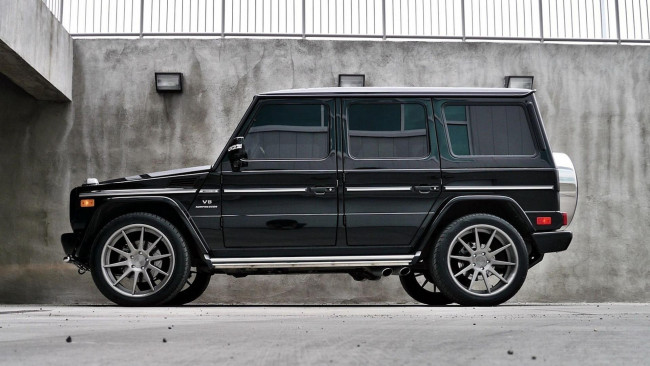Обои картинки фото автомобили, mercedes-benz, g500, мерседес, джип, черный, решетки
