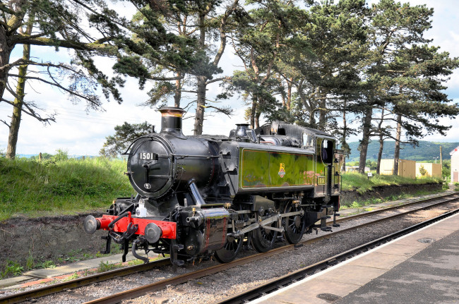 Обои картинки фото техника, паровозы, железная, дорога, рельсы, паровоз