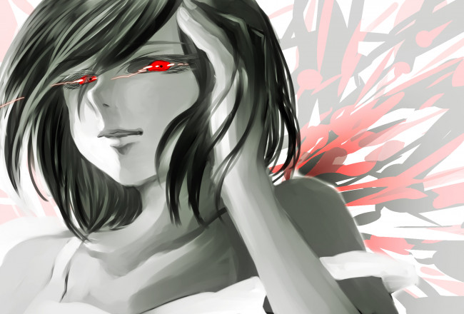 Обои картинки фото аниме, tokyo ghoul, tokyo, ghoul, kirishima, touka, girl, single