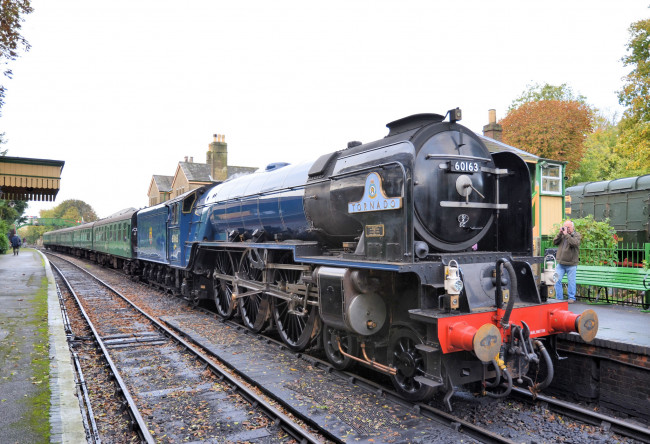 Обои картинки фото техника, паровозы, железная, дорога, рельсы, паровоз